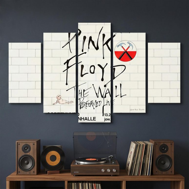 Pink Floyd Canvas - Pink Floyd The Wall Original Vintage Tour Poster for Dortmund Germany 1981