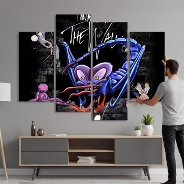 Pink Floyd Canvas - Pink Floyd The Wall Scorpion Mother Vintage