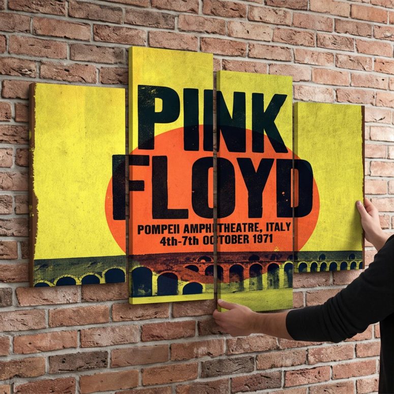 Pink Floyd Canvas - Pompeii Amphitheatre Italy 1971 Pink Floyd Canvas - Pompeii Amphitheatre Italy 1971