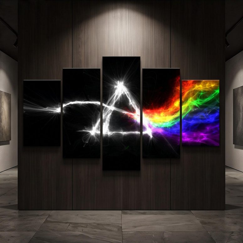 Pink Floyd Canvas - The Dark Side Of The Moon Electric Smoke Pink Floyd Canvas - The Dark Side Of The Moon Electric Smoke