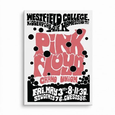 Pink Floyd Canvas - Westfield College Hampstead Concert 1968