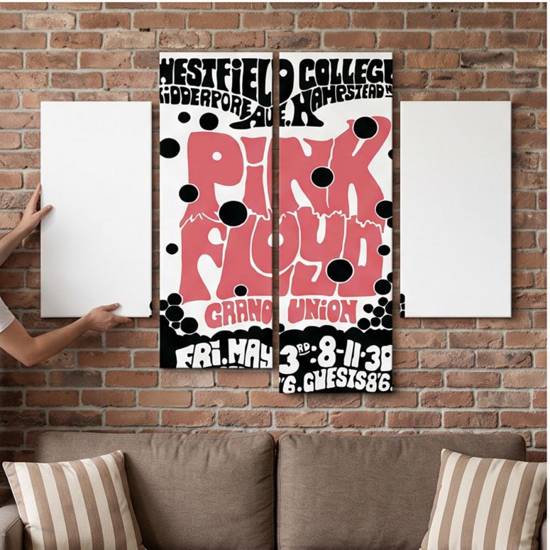 Pink Floyd Canvas - Westfield College Hampstead Concert 1968