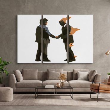 Pink Floyd Canvas - Wish You Were Here Burning Man