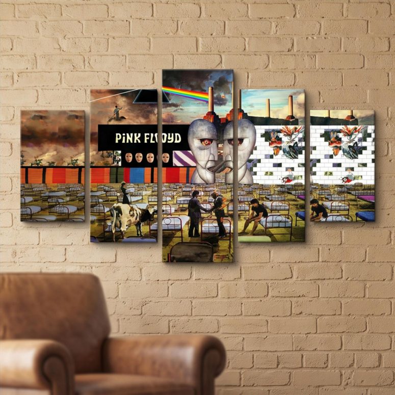 Pink Floyd Canvas - Wish You Were Here Dark Side Of The Moon Pink Floyd The Wall Division Bell Animals