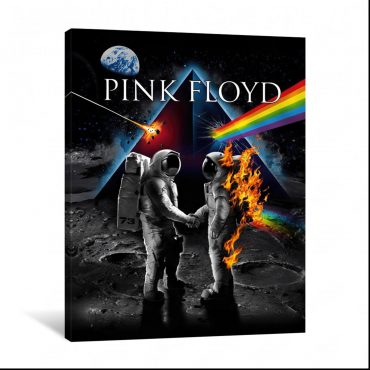 Pink Floyd Canvas - Wish You Were Here DSOTM Astronaut Handshake Pink Floyd Canvas - Wish You Were Here DSOTM Astronaut Handshake