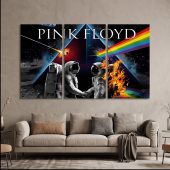 Pink Floyd Canvas - Wish You Were Here DSOTM Astronaut Handshake Pink Floyd Canvas - Wish You Were Here DSOTM Astronaut Handshake