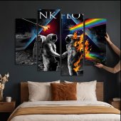 Pink Floyd Canvas - Wish You Were Here DSOTM Astronaut Handshake Pink Floyd Canvas - Wish You Were Here DSOTM Astronaut Handshake