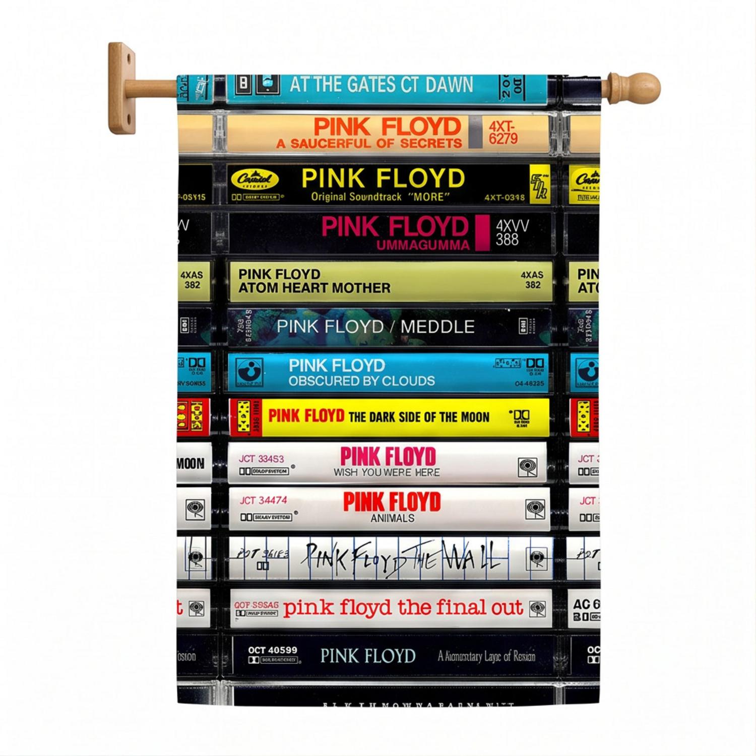 Pink Floyd Flag - Albums Cassette Retro Collection Pink Floyd Flag - Albums Cassette Retro Collection