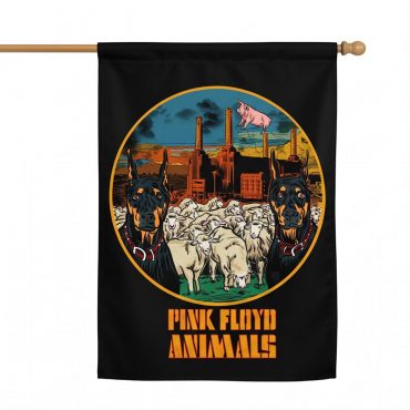 Pink Floyd Flag - Animals Dog Sheep Pig trippy