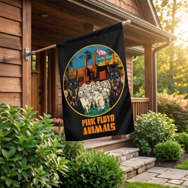 Pink Floyd Flag - Animals Dog Sheep Pig trippy