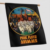 Pink Floyd Flag - Animals Dog Sheep Pig trippy