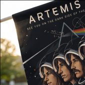 Pink Floyd Flag - Artemis II See You On The Dark Side Of The Moon Pink Floyd Flag - Artemis II See You On The Dark Side Of The Moon