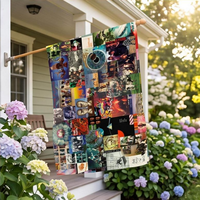 Pink Floyd Flag - Collage Albums Pink Floyd Flag - Collage Albums