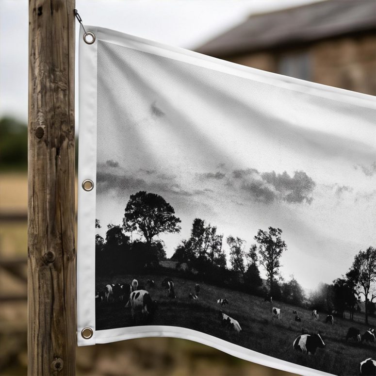 Pink Floyd flag - Cow Field Pink Floyd flag - Cow Field
