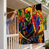 Pink Floyd Flag - David Gilmour Legend Abstract Art Pink Floyd Flag - David Gilmour Legend Abstract Art