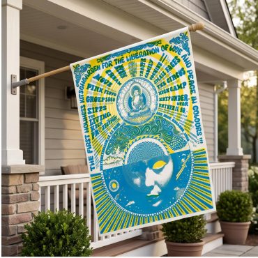 Pink Floyd Flag - Den Haag Netherlands 1968 Concert