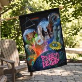Pink Floyd Flag - DSOTM WYWH Animals Album Collage oil painting Pink Floyd Flag - DSOTM WYWH Animals Album Collage oil painting