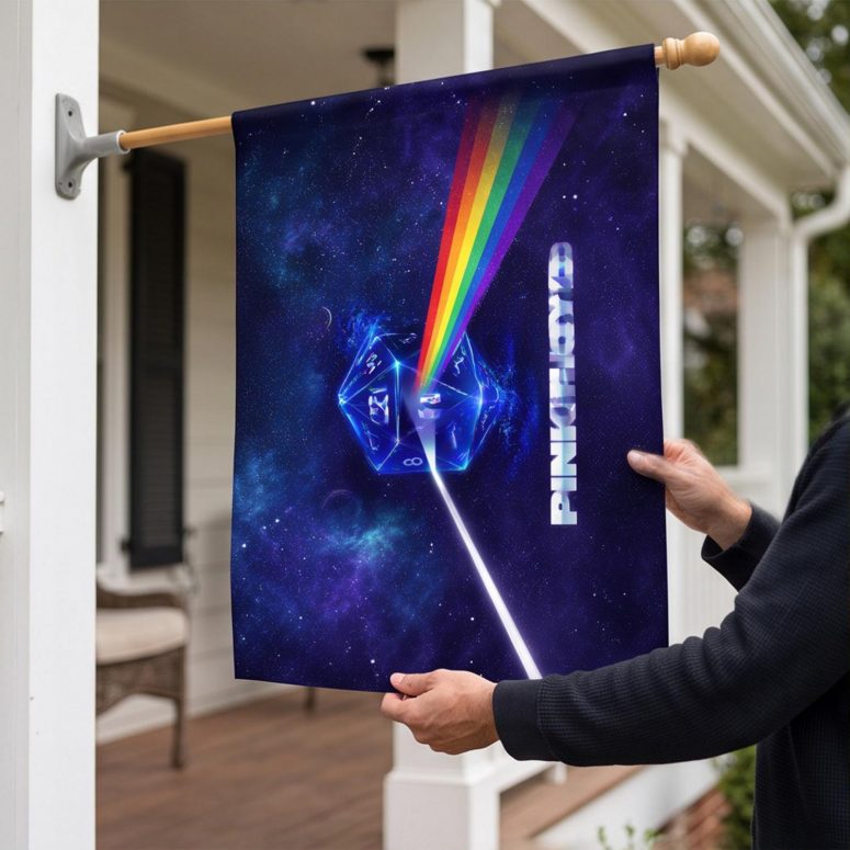 Pink Floyd Flag - DSOTM x Dungeons and Dragons Dice