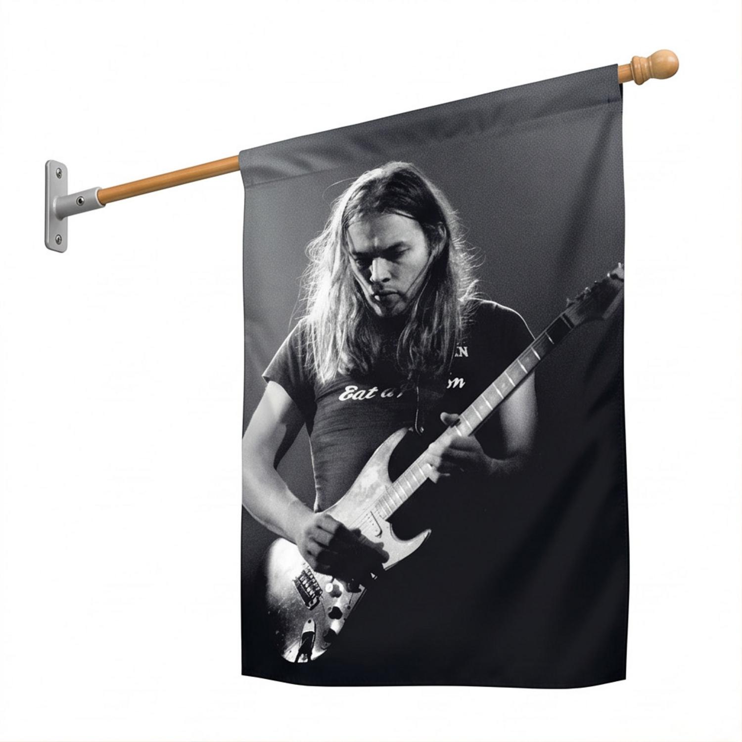 Pink Floyd Flag - Gilmour at Earls Court with the Black Strat 1973 Pink Floyd Flag - Gilmour at Earls Court with the Black Strat 1973