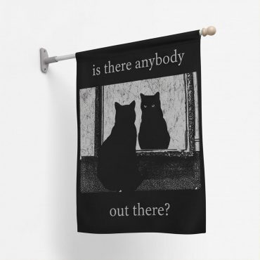 Pink Floyd Flag - Is There Any Body Out There Funny Witchy Cat