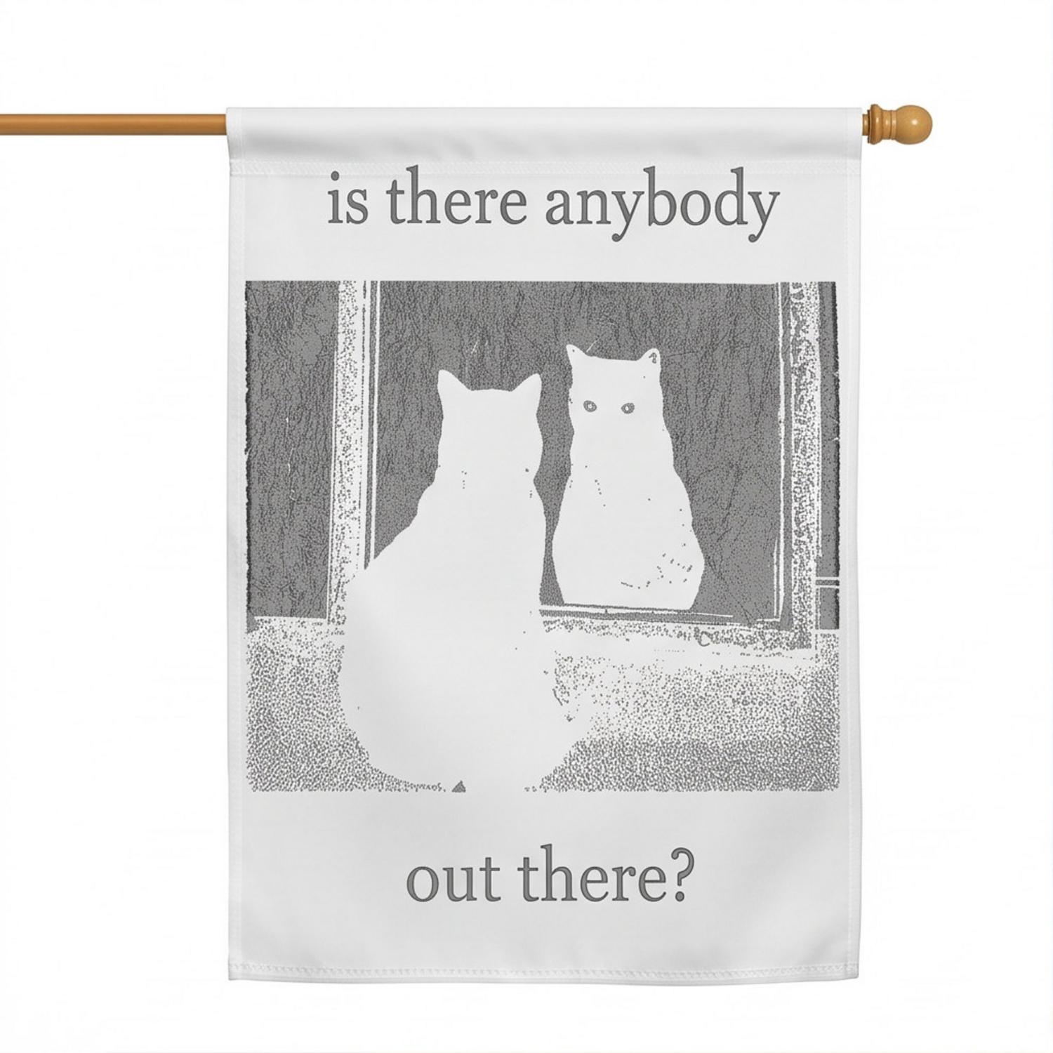 Pink Floyd Flag - Is There Any Body Out There Funny Witchy Cat Pink Floyd Flag - Is There Any Body Out There Funny Witchy Cat