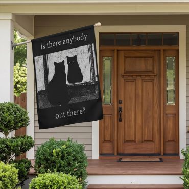 Pink Floyd Flag - Is There Any Body Out There Funny Witchy Cat