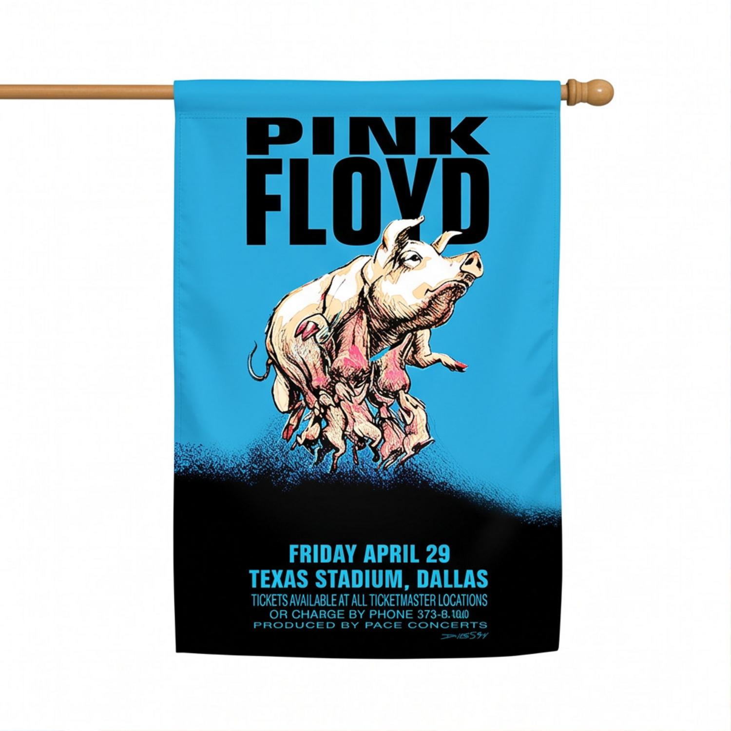 Pink Floyd Flag - Pink Floyd Dallas Texas 1994 Concert Pink Floyd Flag - Pink Floyd Dallas Texas 1994 Concert