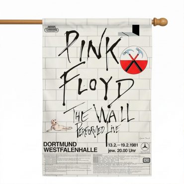 Pink Floyd Flag - Pink Floyd The Wall Original Vintage Tour Poster for Dortmund Germany 1981 Pink Floyd Flag - Pink Floyd The Wall Original Vintage Tour Poster for Dortmund Germany 1981