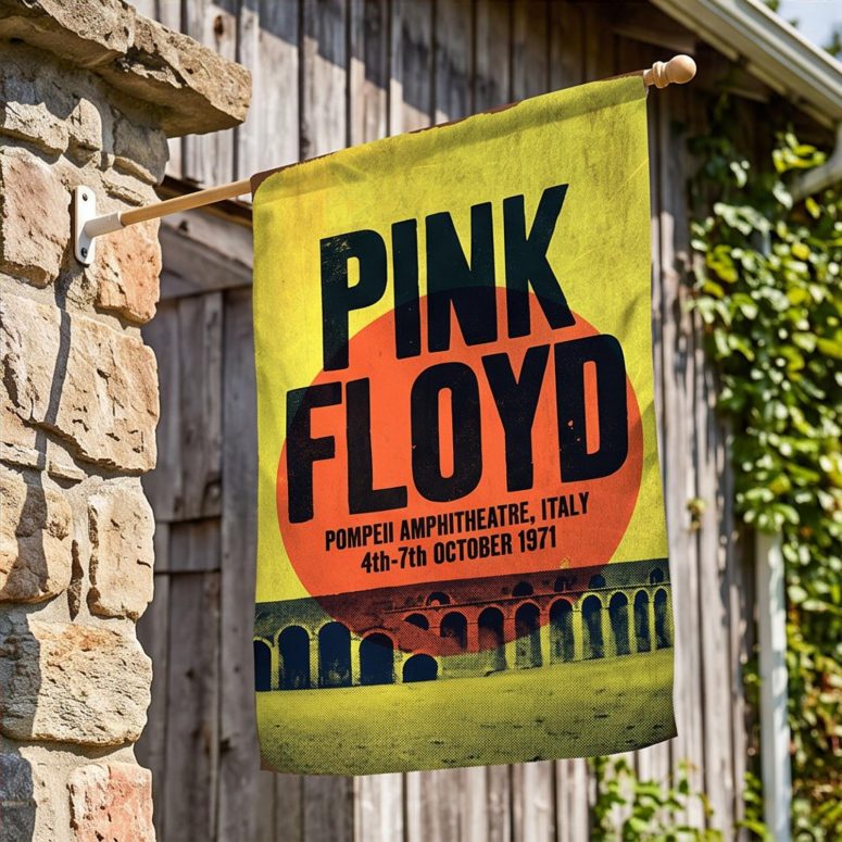 Pink Floyd Flag - Pompeii Amphitheatre Italy 1971