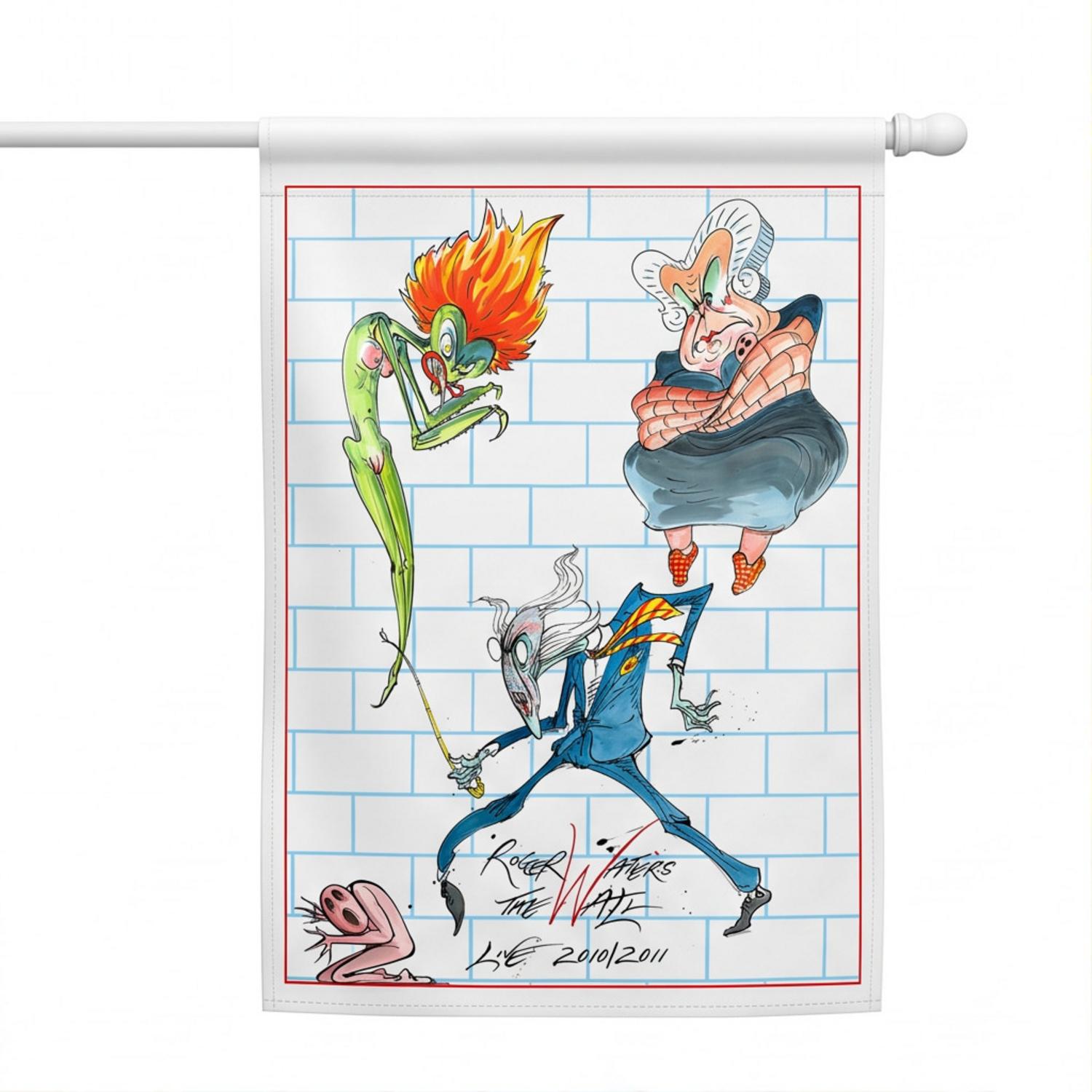 Pink Floyd Flag - Roger Waters special tour print The Wall Pink Floyd Flag - Roger Waters special tour print The Wall