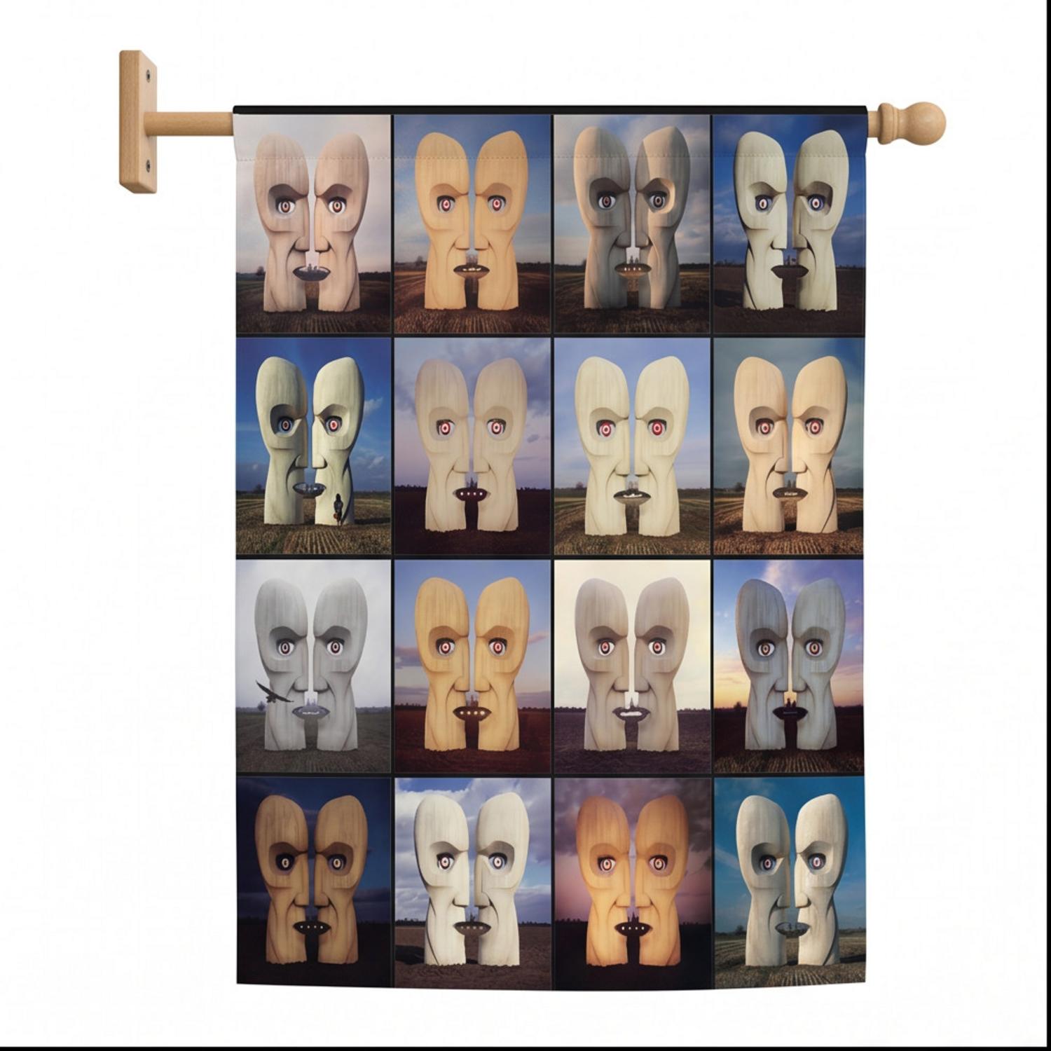 Pink Floyd Flag - The Division Bell Collage Pink Floyd Flag - The Division Bell Collage