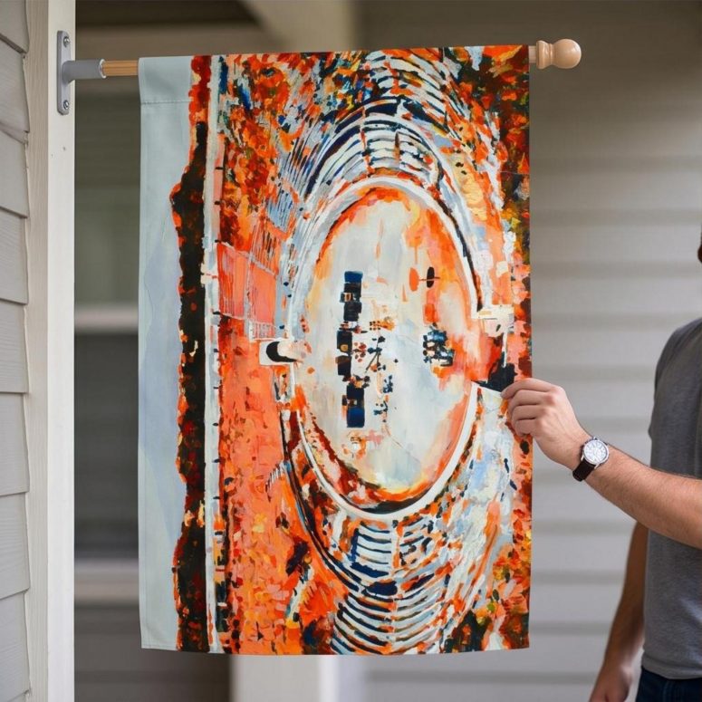 Pink Floyd Flag - This is where the magic happens Pink Floyd in Pompeii Painting