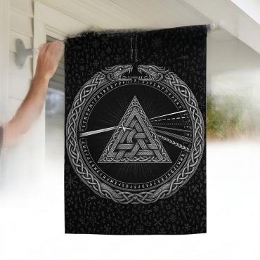 Pink Floyd Flag - Viking Valknut Dark Side Of The Moon