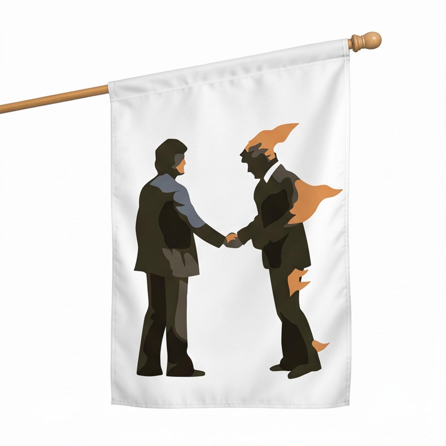 Pink Floyd Flag - Wish You Were Here Burning Man Pink Floyd Flag - Wish You Were Here Burning Man