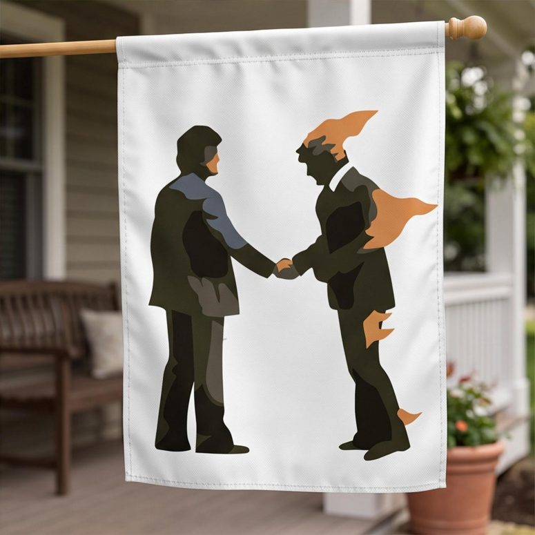 Pink Floyd Flag - Wish You Were Here Burning Man Pink Floyd Flag - Wish You Were Here Burning Man