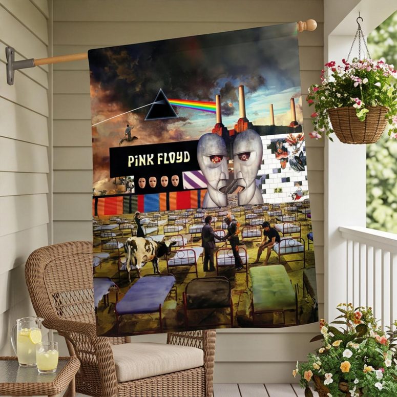 Pink Floyd Flag - Wish You Were Here Dark Side Of The Moon Pink Floyd The Wall Division Bell Animals