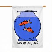 Pink Floyd Flag - Wish You Were Here lost souls in Fish Bowl Doodle Art