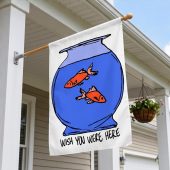 Pink Floyd Flag - Wish You Were Here lost souls in Fish Bowl Doodle Art