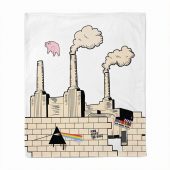 Pink Floyd Fleece Blanket - Album Art DSOTM Animals The Wall