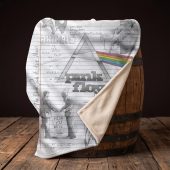 Pink Floyd Fleece Blanket - Album Collage Sketch Pink Floyd Fleece Blanket - Album Collage Sketch