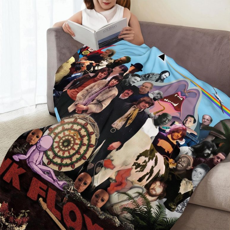 Pink Floyd Fleece Blanket - All In All, They’re Just Bricks From The Wall