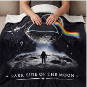 Pink Floyd Fleece Blanket - Artemis II Dark Side of the Moon Space Mission Pink Floyd Fleece Blanket - Artemis II Dark Side of the Moon Space Mission