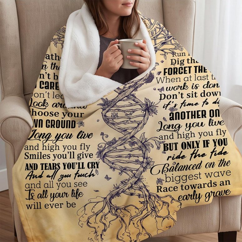 Pink Floyd Fleece Blanket - Breathe Lyrics Pink Floyd Fleece Blanket - Breathe Lyrics