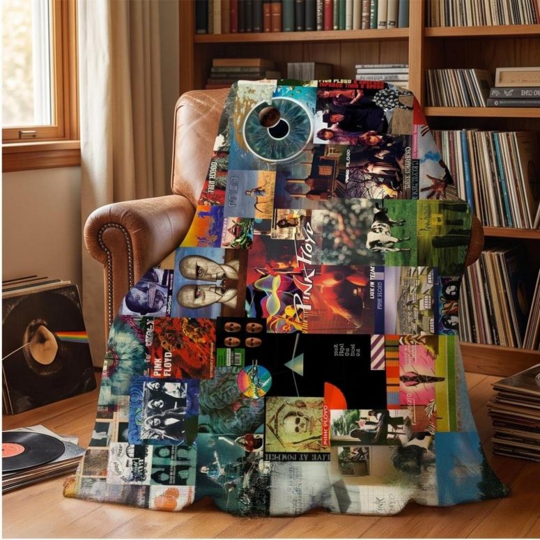 Pink Floyd Fleece Blanket - Collage Albums