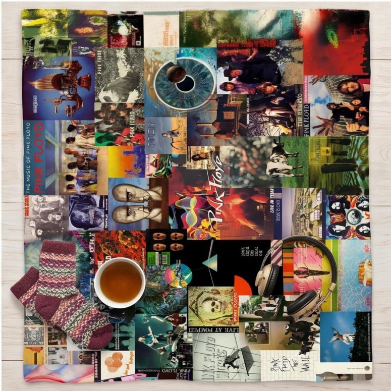 Pink Floyd Fleece Blanket - Collage Albums