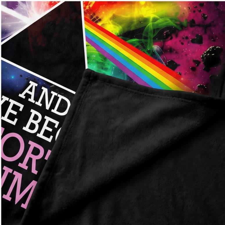 Pink Floyd Fleece Blanket - Comfortably Numb The Child Is Grown The Dream Is Gone