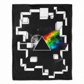 Pink Floyd Fleece Blanket - Dark Side of the Moon Galaxy Break Wall
