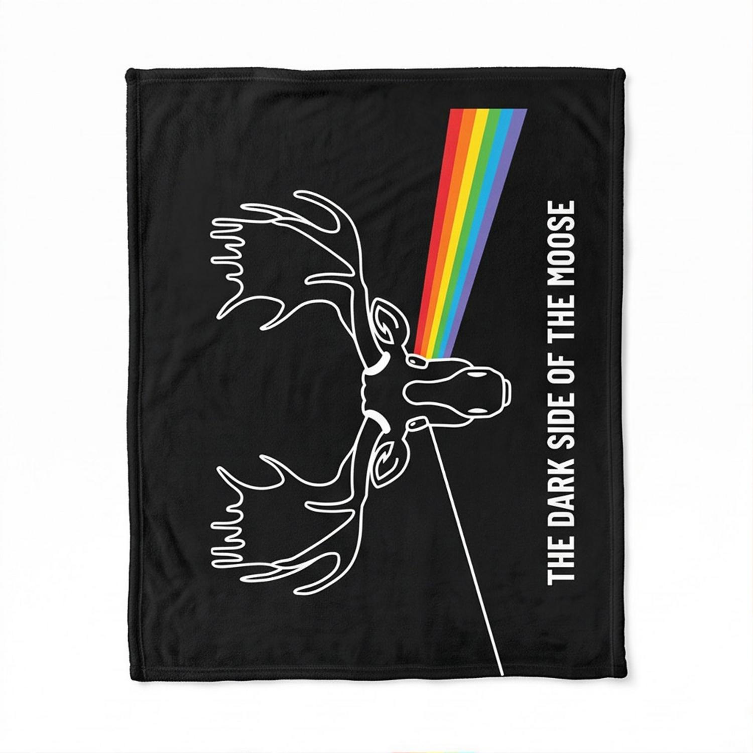 Pink Floyd Fleece Blanket - Dark Side Of The Moose Pink Floyd Fleece Blanket - Dark Side Of The Moose