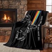 Pink Floyd Fleece Blanket - Dark Side Of The Moose Pink Floyd Fleece Blanket - Dark Side Of The Moose