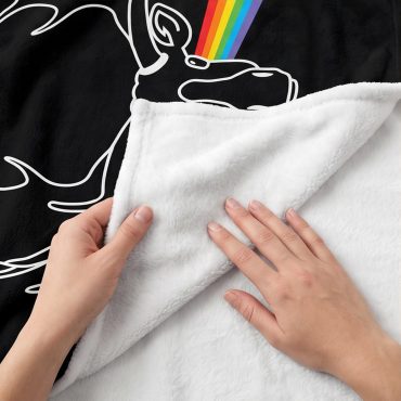 Pink Floyd Fleece Blanket - Dark Side Of The Moose